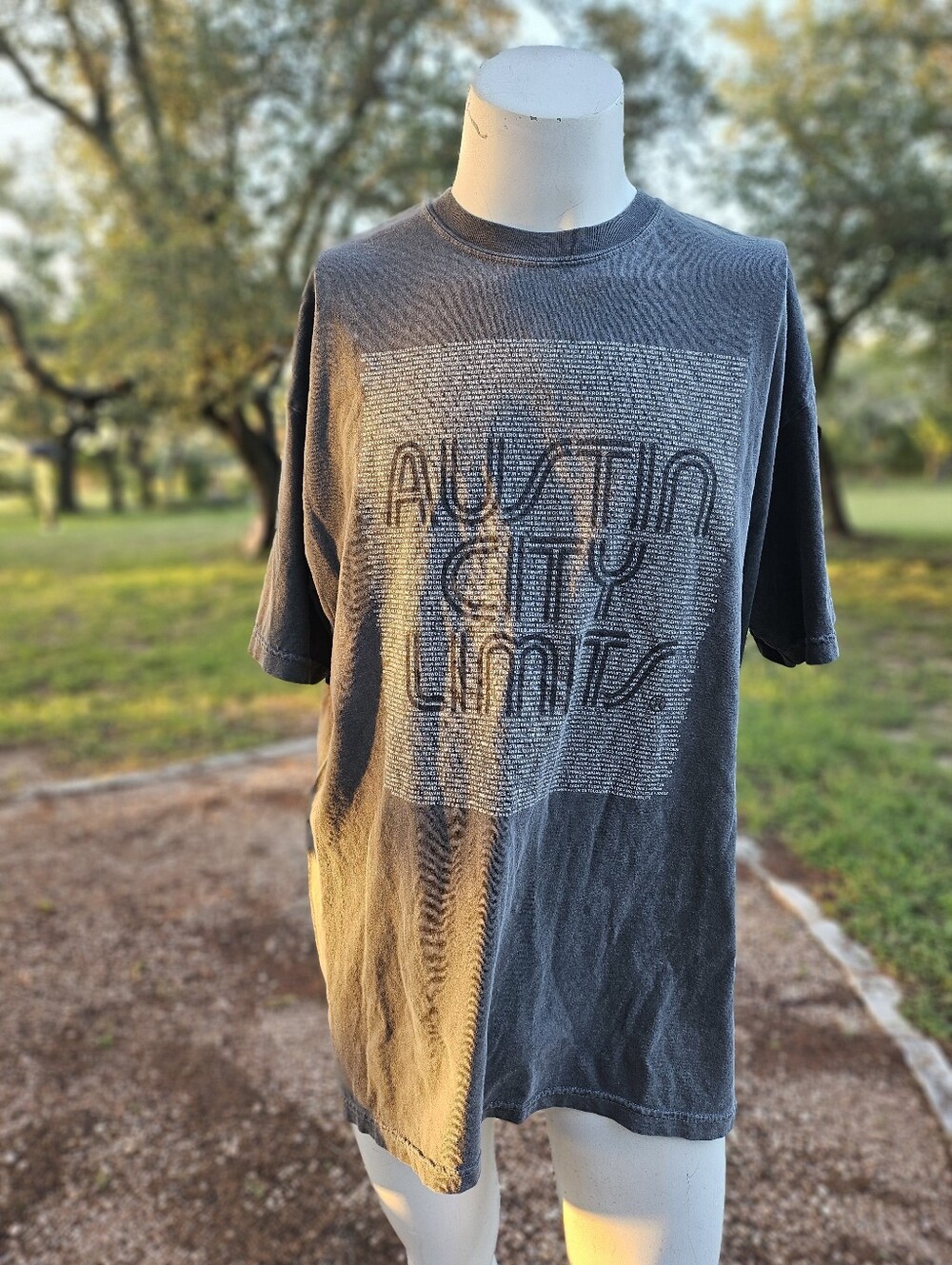 Comfort Colors Austin City Limits 50 Years Of Graphic T Shirt Charcoal Gray 2XL